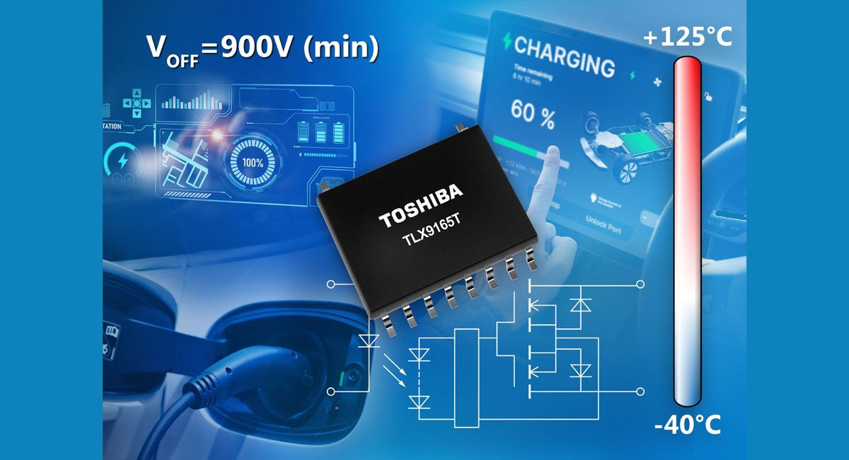 Toshiba Electronics Europe released its new automotive photorelay, the TLX9161T, which is housed in a small SO12L-T package