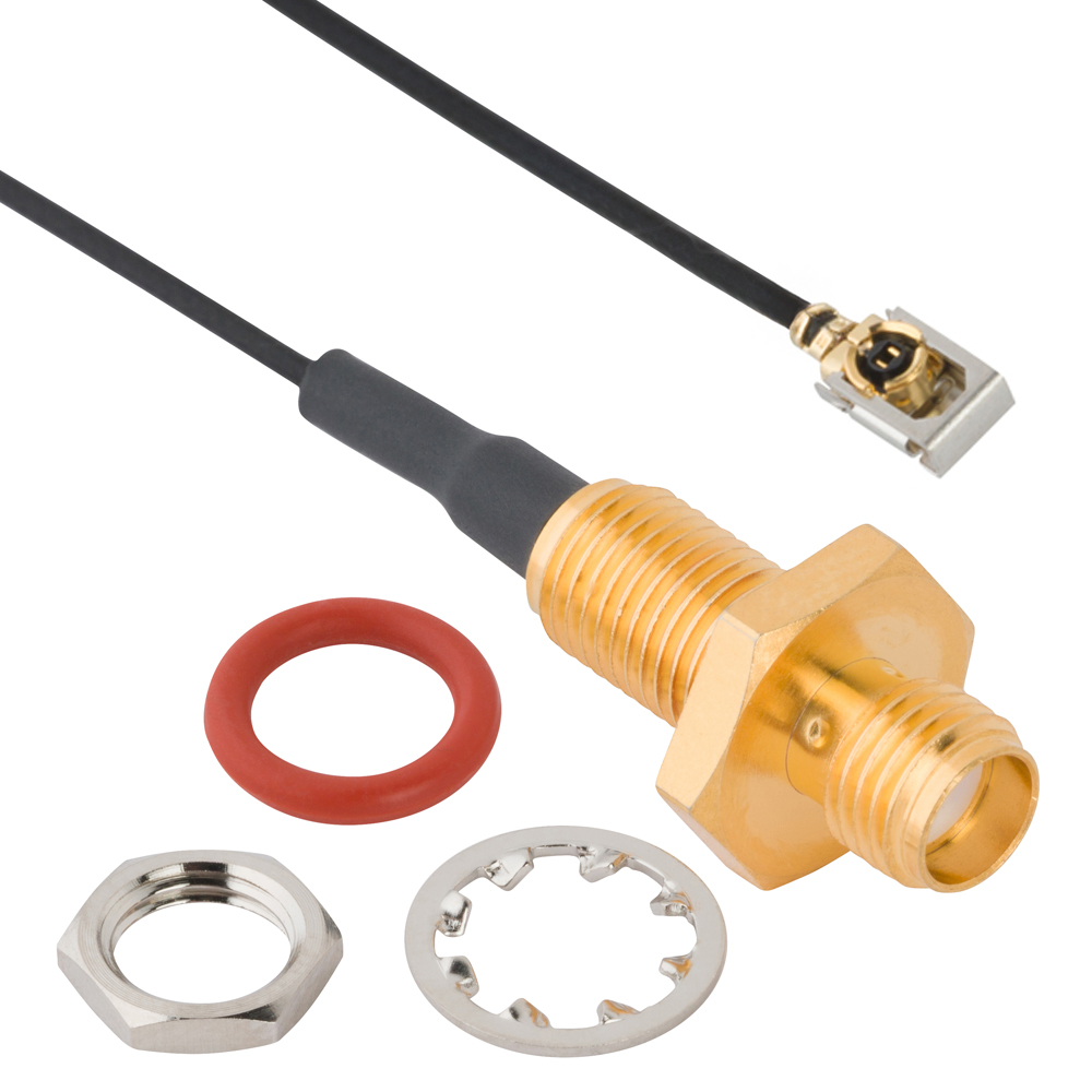 SMA to MHF I LK cable assemblies support 6 GHz performance