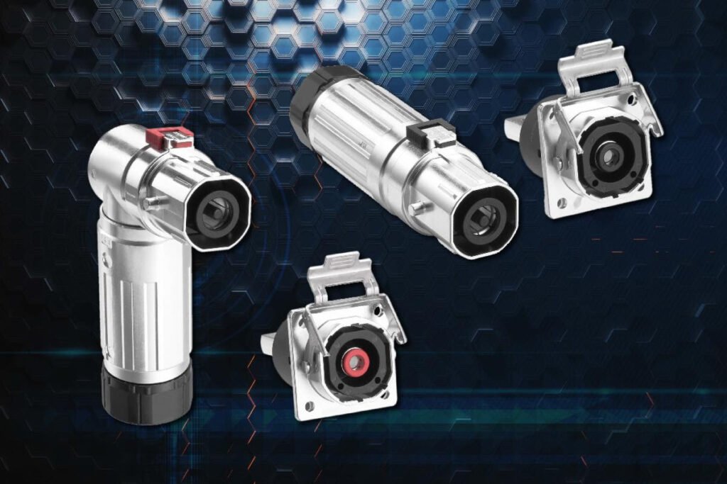 High-power connectors support 200 – 450 A range