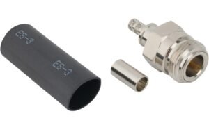 Solderless N-Type connectors support 500 mating cycles