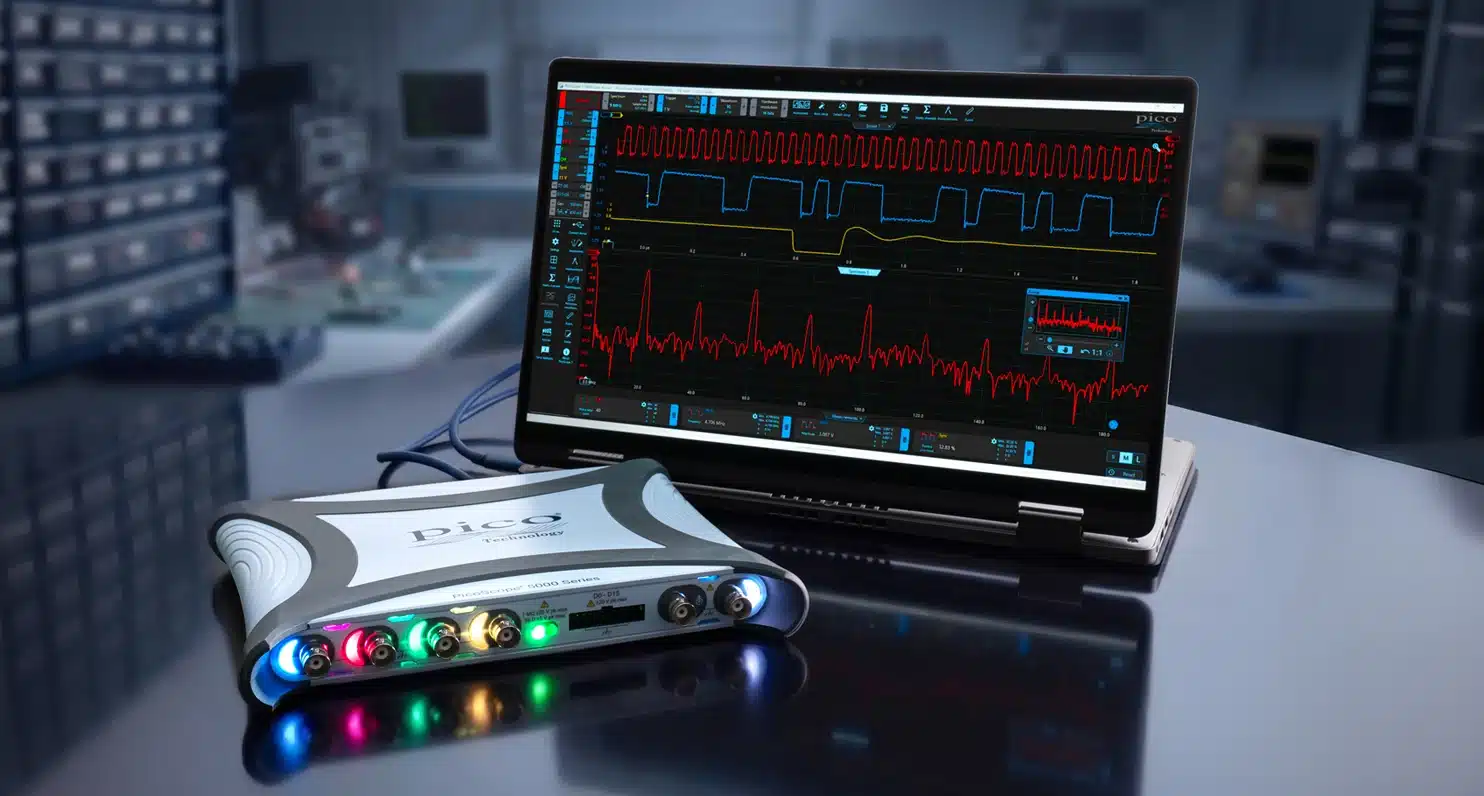 16-bit scope captures low-level analog signals